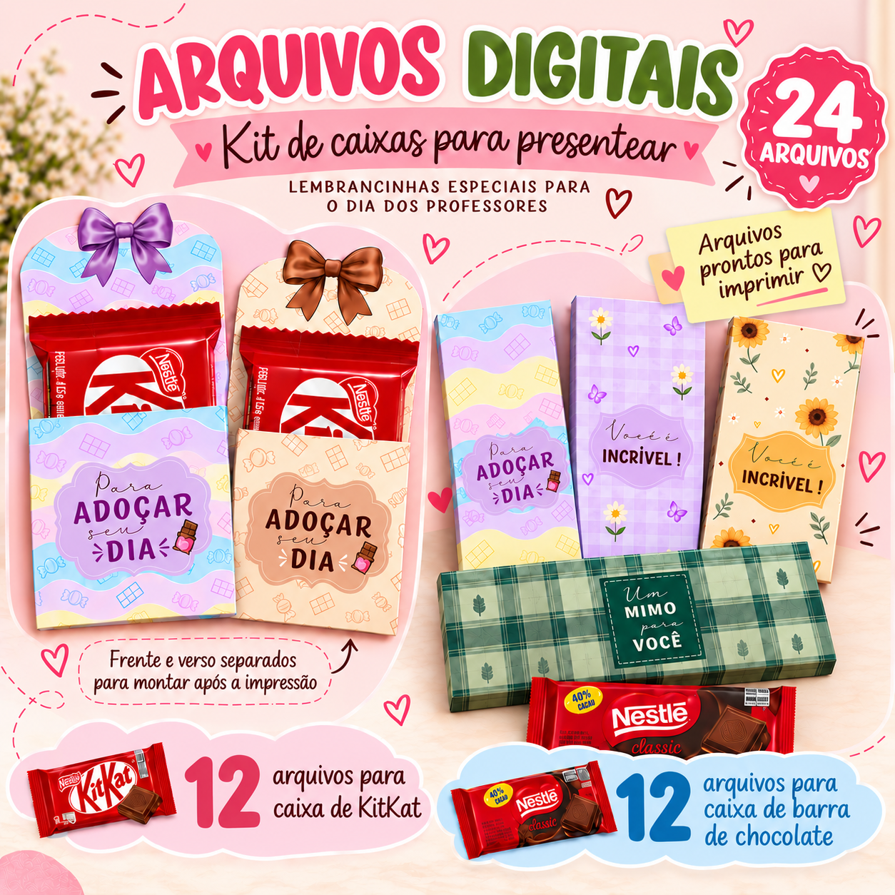 Kit Mimos (KitKat & Barra de Chocolates)